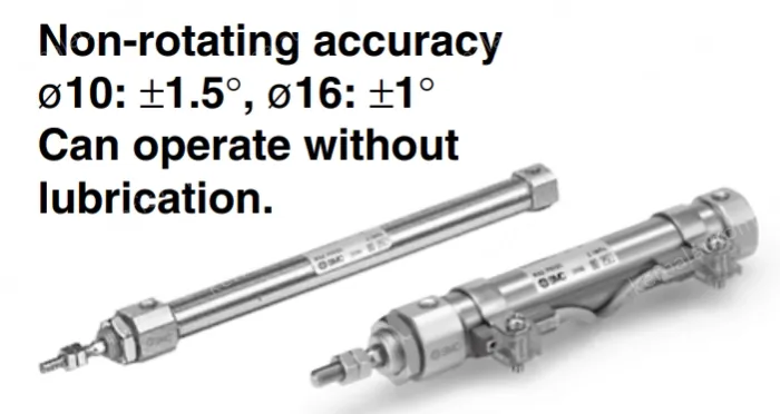 Non-rotating Rod Type Double Acting, Single Rod CJ2K Series &oslash;10, &oslash;16