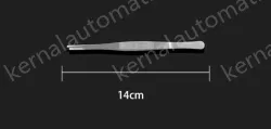 Stainless steel tweezers Straight round head (thick) 14cm