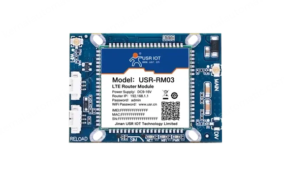 Dual-network port 4G wireless router module