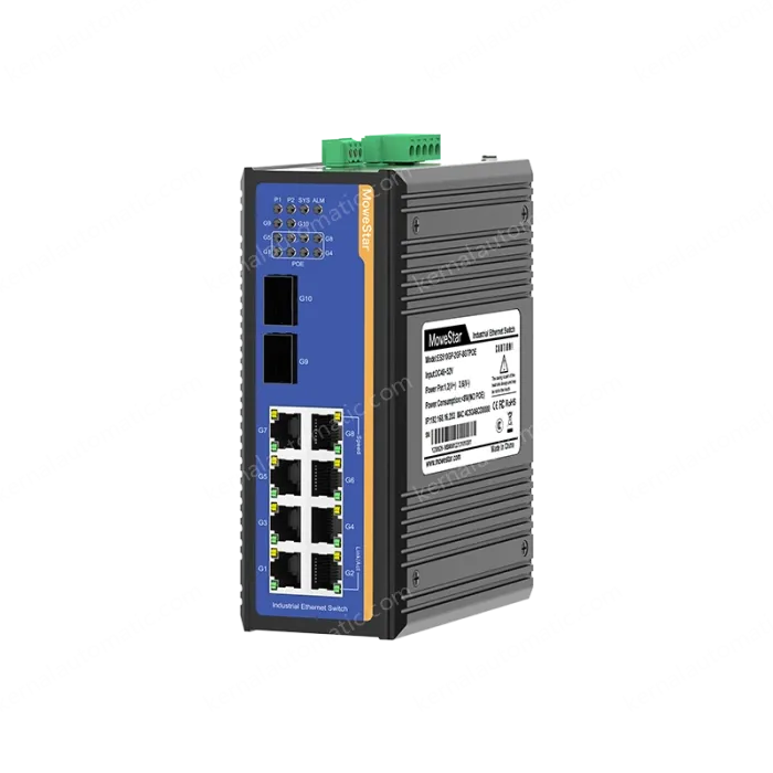 10 Ports Full Gigabit Layer 2 Managed DIN RAIL Industrial Ethernet PoE Switch