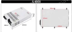 High-power switching power supply 4000W 150V