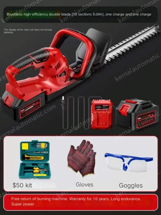 Brushless high-efficiency double-edged 10-cell 5.0Ah one battery and one charge
