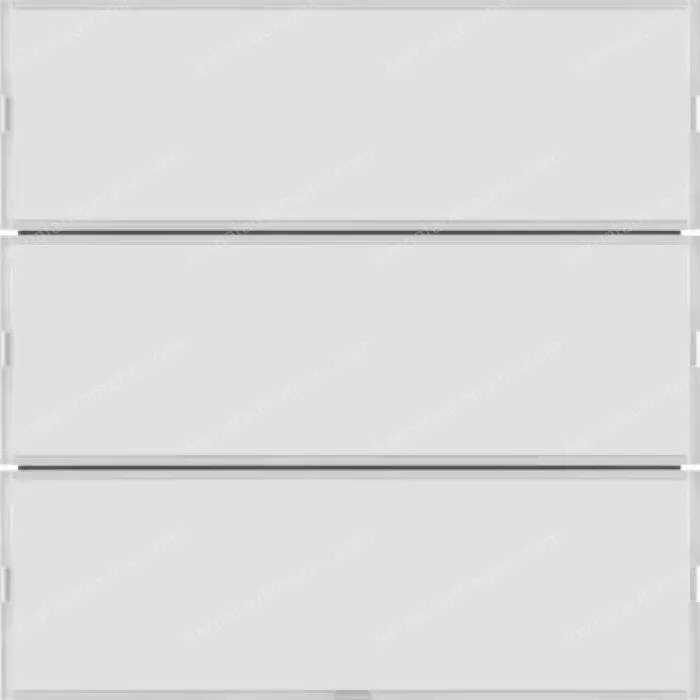 Push-button 3g, lab. field,RGB LED, int. temp.sensor, KNX-S.1/B.3/B.7,f.wh.p.wh