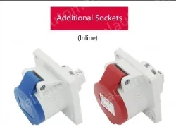 32A4 pole 400V concealed inclined plug