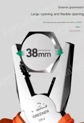 Japanese style labor-saving 7 inch two-color handle wire stripper