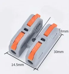 Quick terminal blocks-SCH-2 can be fixed with two in and two out