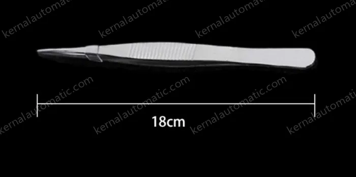 Stainless steel tweezers Straight tip (thick) 18cm