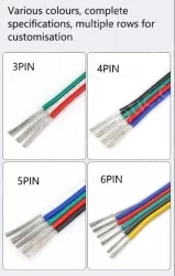 LED light connecting cable 20AWG*8 and (21/0.14TS)