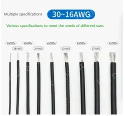 Silicone high temperature cable 17AWG Orange