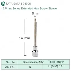 Dafei 6mm with a total length of 140mm-24305