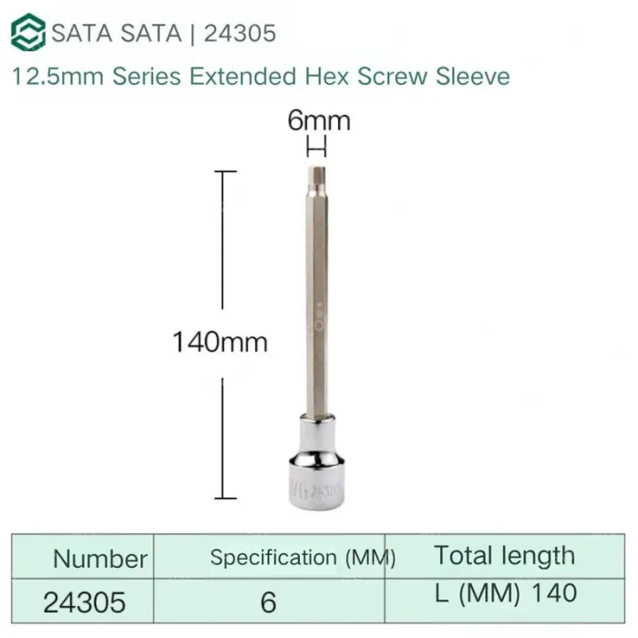 Dafei 6mm with a total length of 140mm-24305