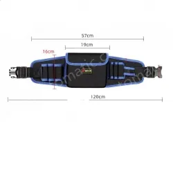 Middle pocket economic thickened waist bag (yellow and blue edge random)