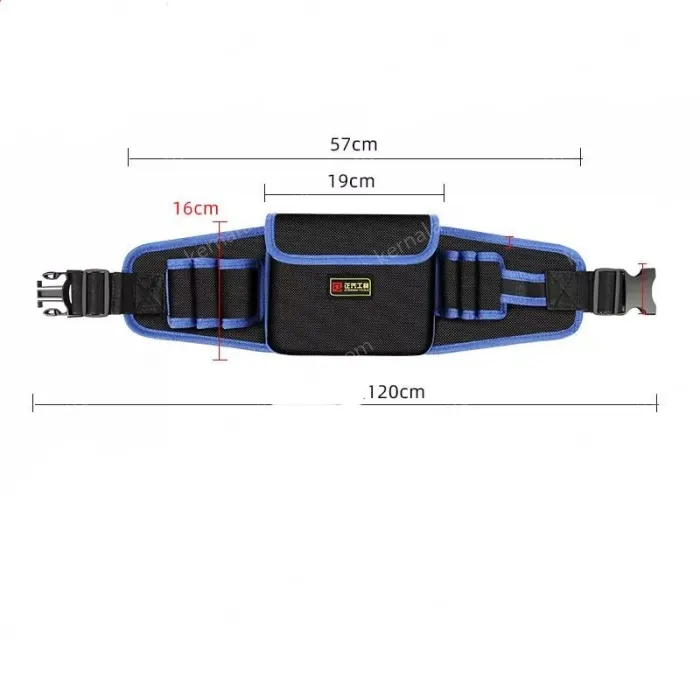 Middle pocket economic thickened waist bag (yellow and blue edge random)