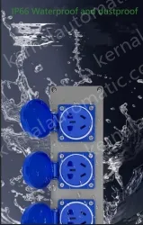 Army green Duplex blue panel 3 holes