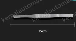 Stainless steel tweezers Straight round head (thick) 25cm