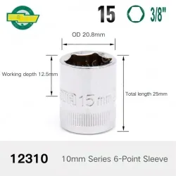 CALC-15mm-10mm series 3/8-12310