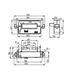 YDKR64 series,YDKF64-HTD-300 open hall DC sensor