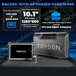 TOPDON Phoenix Plus Integrated Diagnostic Tool Bi-Directional Control Topology Mapping 41 Maintenance Services ECU Coding VAG 2 Years Update