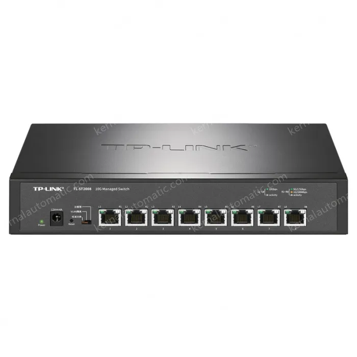 8 x 10Gbps RJ45 ports Full 10 Gigabit cloud management switches