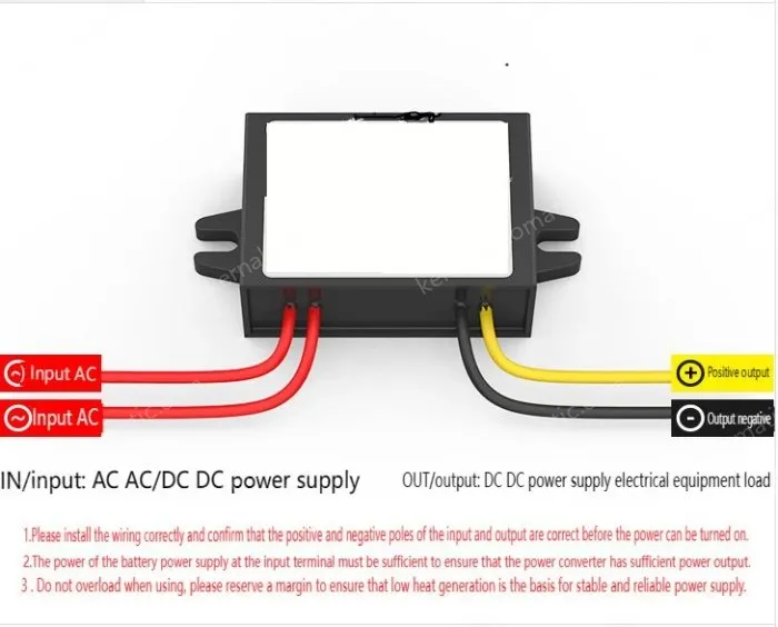 AC to DC power converter transformer step-down module regulator AC24V36V to DC12V 1A medium plastic
