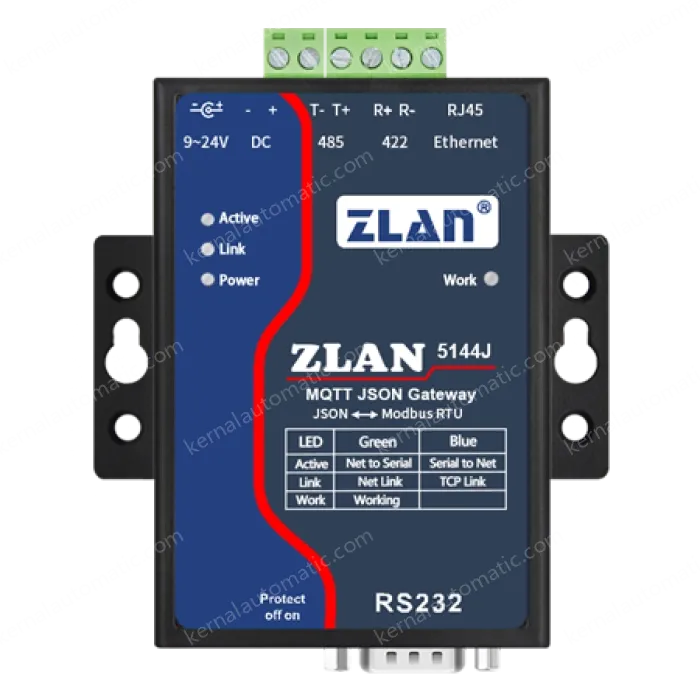 MQTT+JSON to Modbus gateway