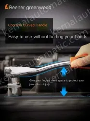 Upgraded 72-tooth bent shank auto repair 94-piece set