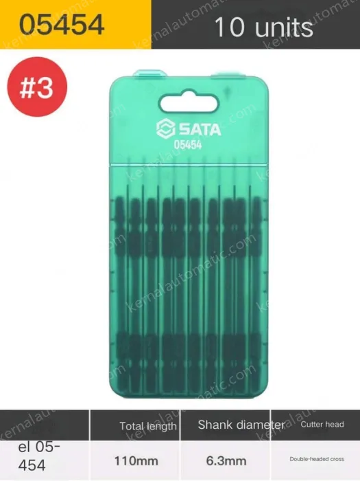 10Pcs double-ended cross #3 with a total length of 110mm-05454