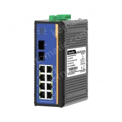 2 Ports Gigabit SFP + 8 Ports Gigabit T(x) Din-Rail Managed Industrial Ethernet Switch