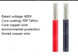 Teflon Wire Cable 18AWG Yellow to Green 20 cores