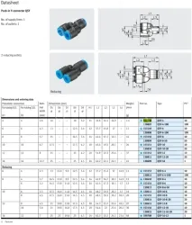 Push-in fitting QSY-4(FESTO)