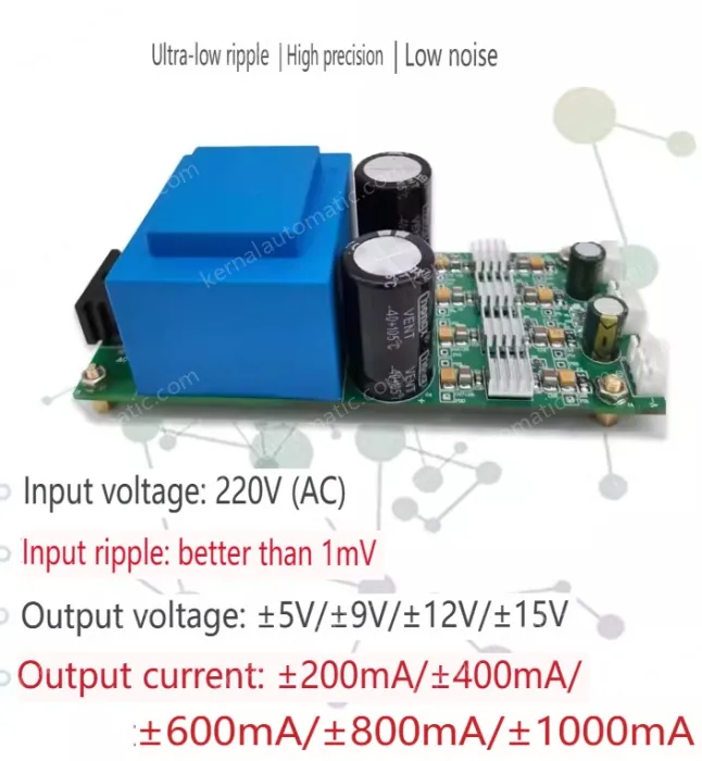 ACDC linear power supply 220V to positive and negative voltage ±9V ±600MA Engineering Edition
