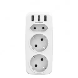 Germany France extension usb wall socket
