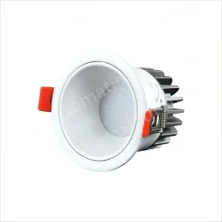 Downlight model: 12W white cup with an opening of 75mm 3000K Preh chip 98 graphics index + Zeford driver