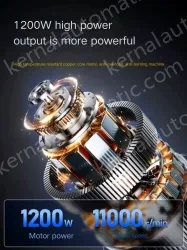 Slotted version 1200W rear switch wood sanding