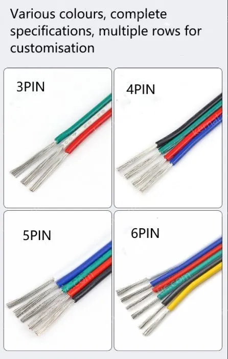 LED light connecting cable 26AWG*10 and (7/0.12TS)