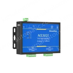 2 Ports RS485/422 Serial to 100M Ethernet Opto-isolated Server