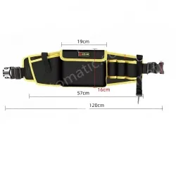 The yellow edge upgrade middle pocket can be equipped with an electric drill + hook included