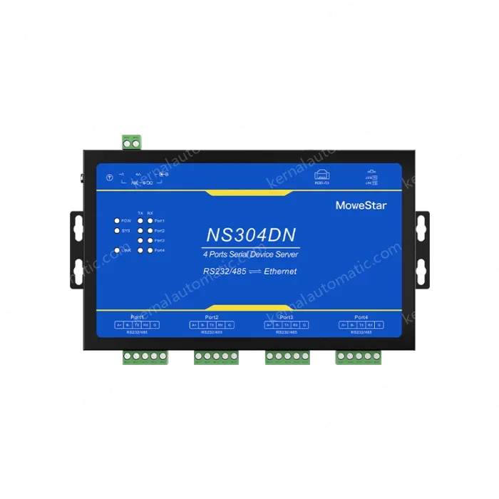 4 Ports RS232/485 Serial to 100M Ethernet Server