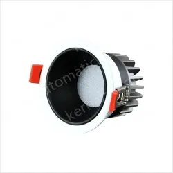 Downlight model: 7W black cup with 75mm opening 5000K Preh chip + isolated driver