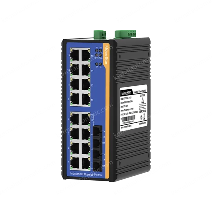 [100 Gigabit 2 Optical 16 Electric] Ring Network Management Industrial Switch