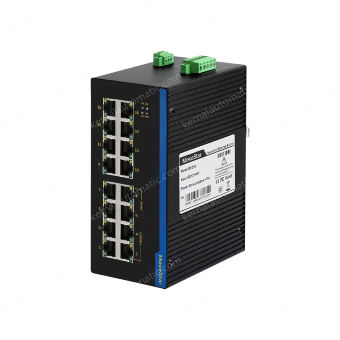 16 Ports 10/100M T(x) Din-Rail Unmanaged Industrial Ethernet Switch