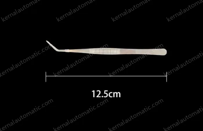 Stainless steel tweezers Curved tip (thick) 12.5cm