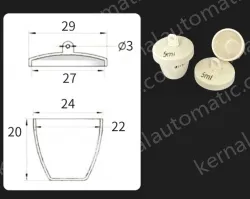 Ceramic crucibles 5ml+ lid
