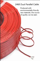 Cabinet Light Power Cord 26AWG (7/0.14TS) Red and Black