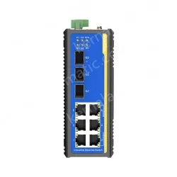 [3 Gigabit + 6 Gigabit Battery] ring network management industrial switch