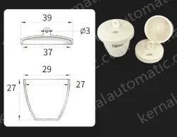 Ceramic crucibles 10ml+ lid